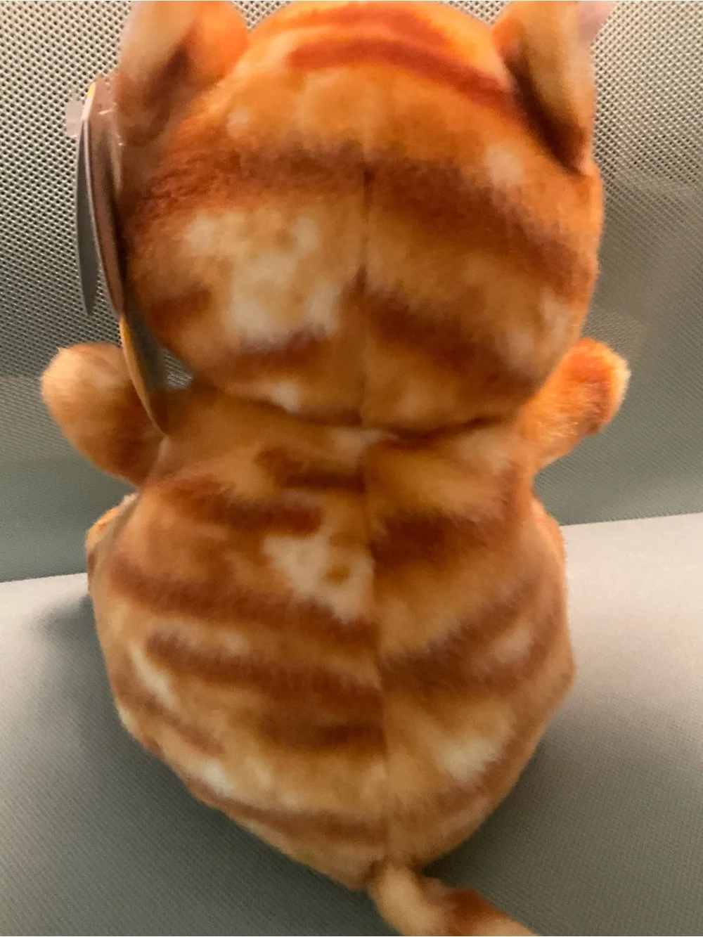 Palm Palms Party Sized Meow Kitty Orange and White Plush Cat New
